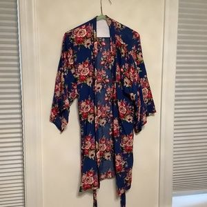 Colorful light weight bathrobe